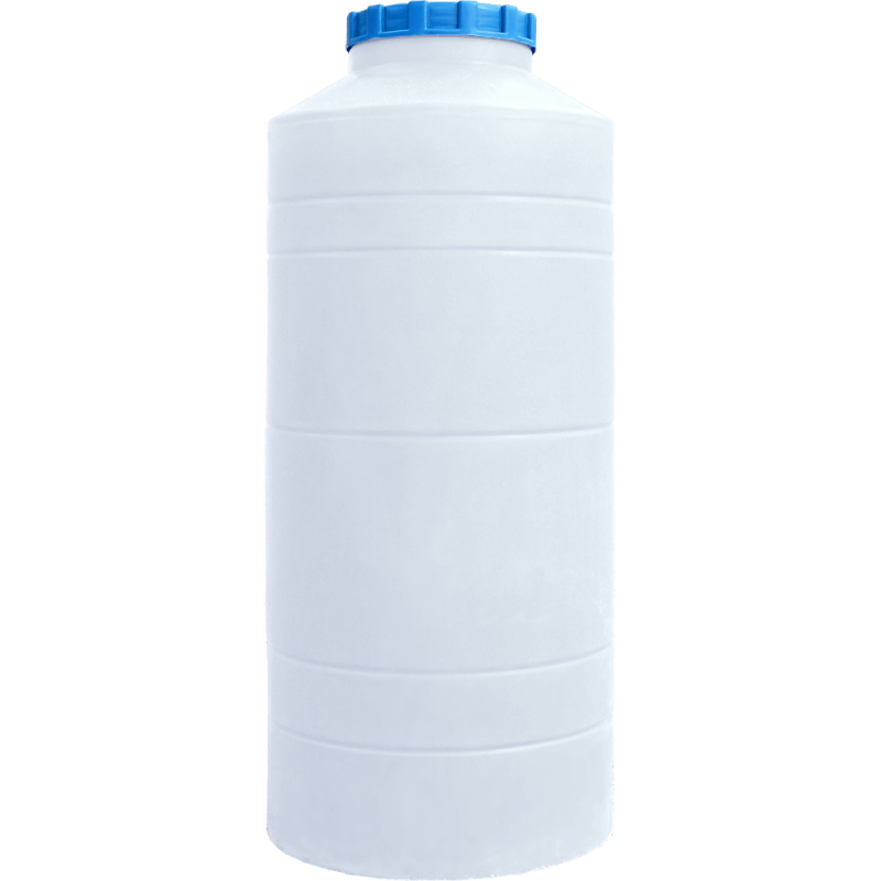 Бочка 500 л вузька вертикальна ВО ПБ біла Пласт бак